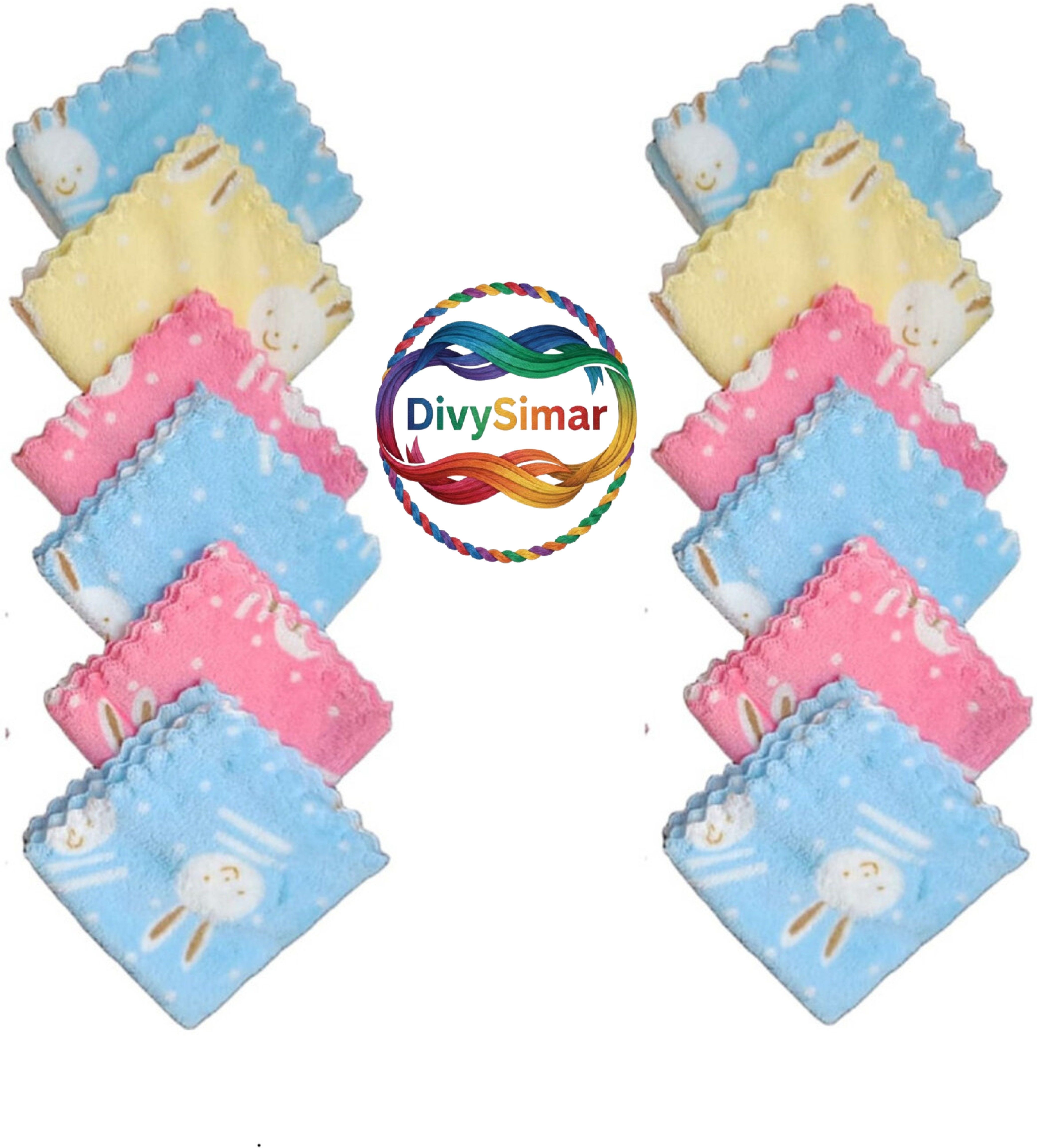 DIVYSIMAR Cartoon Print Soft Fabric Baby Hanky | For Baby Boy & Girl | Multicolor ["Multicolor"] Handkerchief-picture-17