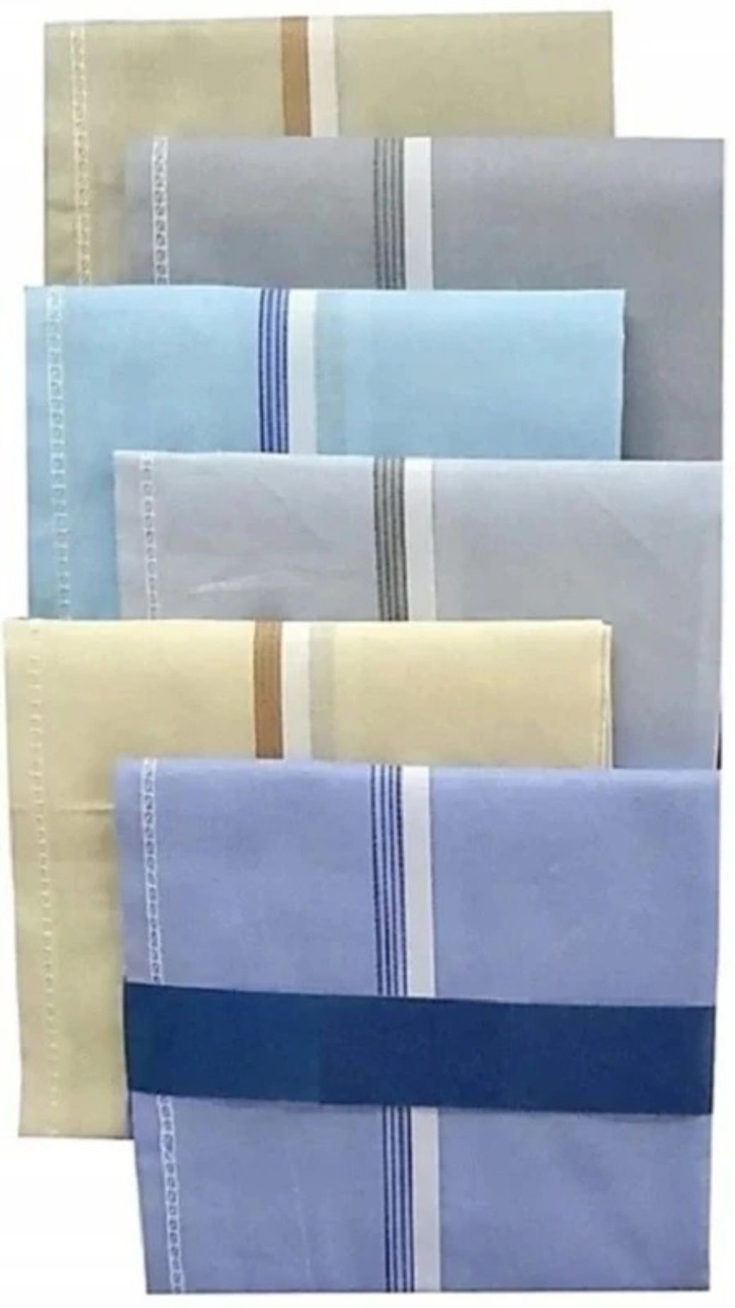CoreSoft Cotton Handkerchief For Men Thin Face Napkin Daily Use Hankies ["Multicolor"] Handkerchief-image-1