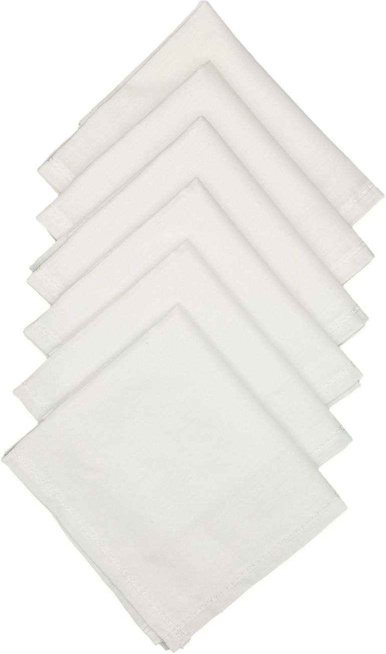 Johnnie Boy Premium Cotton Handkerchief for men and boys hanky rumal white color ["White"] Handkerchief-image-13