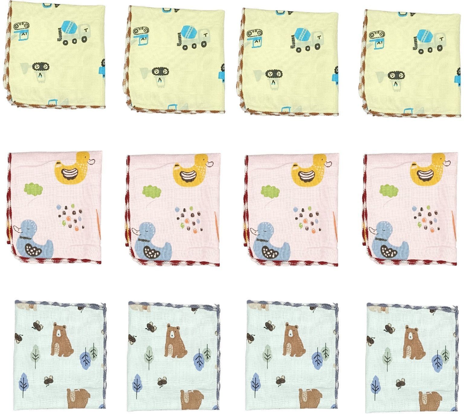 Carostrends TREND Handkerchief for women Rumal/Face Towel Soft Super Absorbent kerchiefs For girls ["Multicolor"] Handkerchief-picture-39