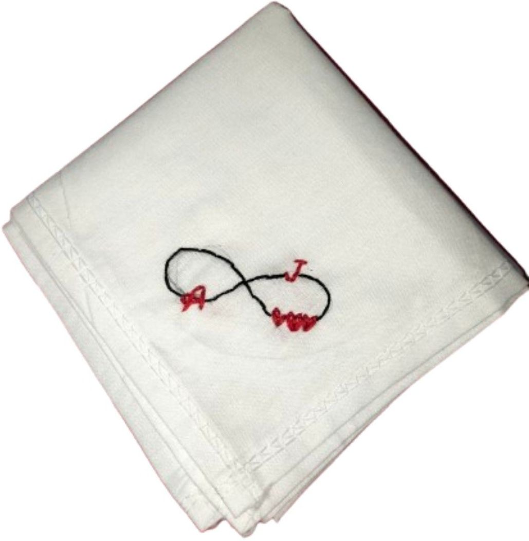 Rs fashions AJ Name Handkerchief ["White"] Handkerchief-picture-48