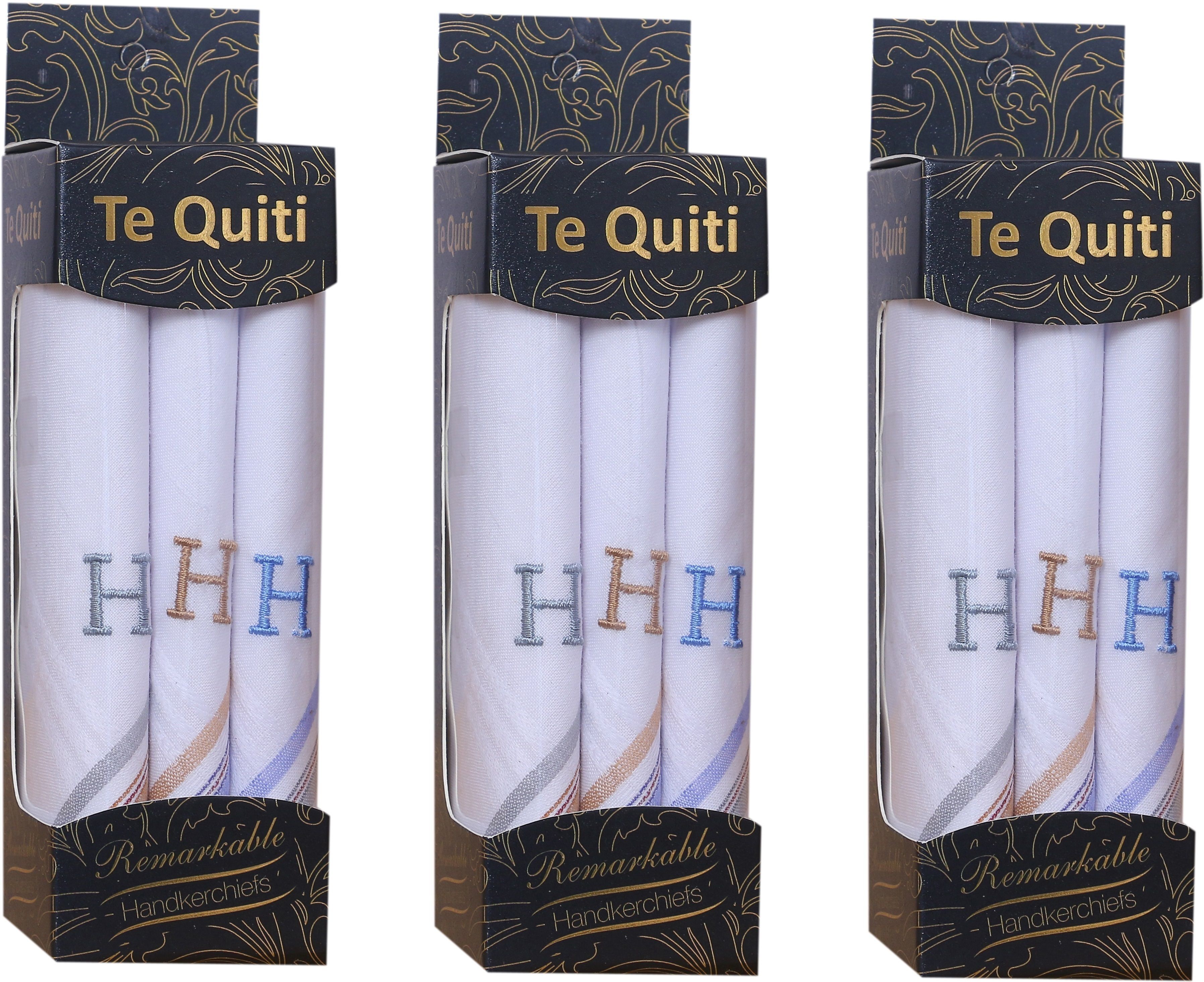 DIVYSIMAR DIVYSIMARhandkerchief for men boys with monogram H pack of 9 ["White","Multicolor"] Handkerchief-picture-47