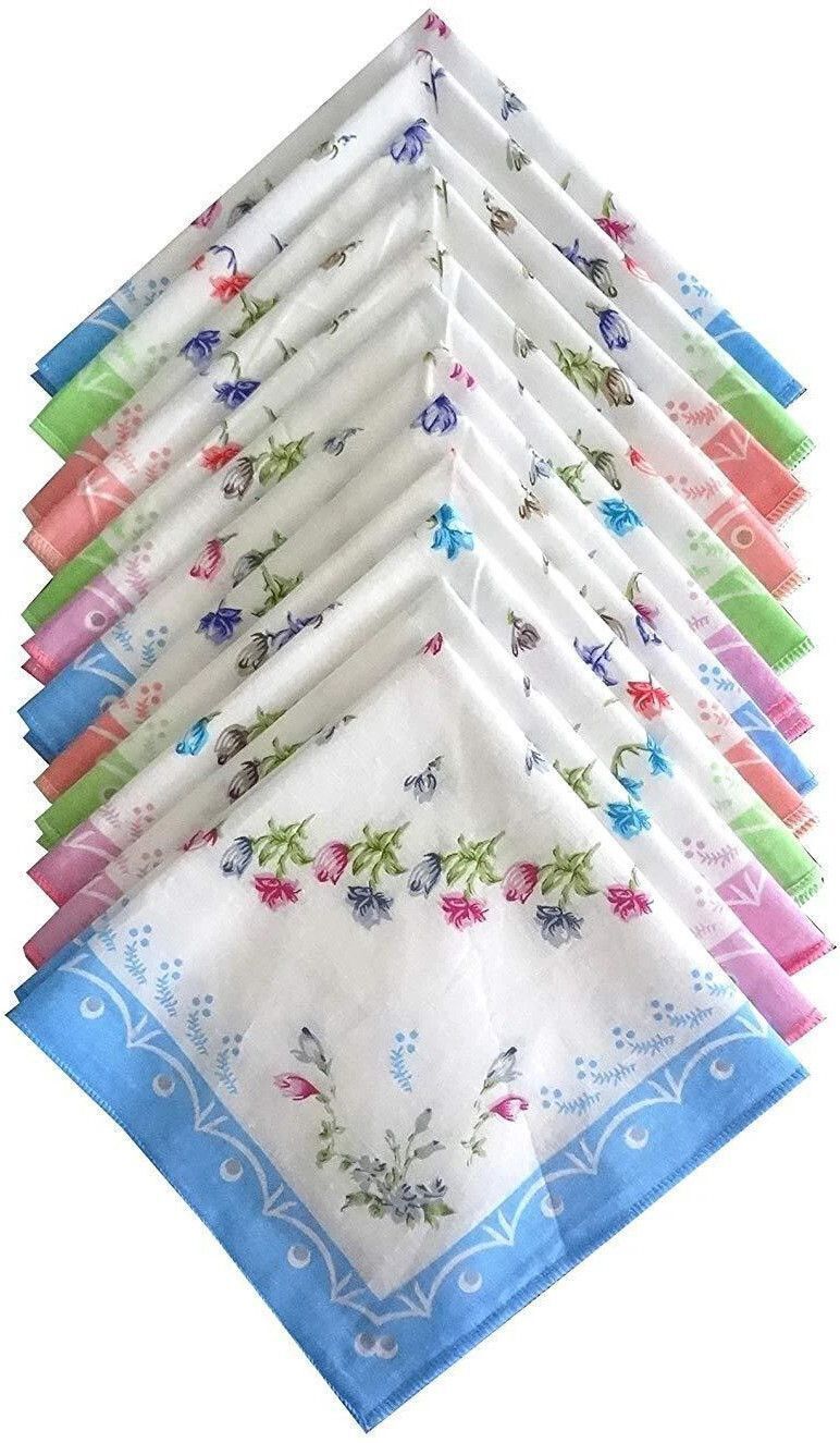 DIVYSIMAR Premium Cotton,Colorful Prints,women/Girls Handkerchiefs ["Multicolor"] Handkerchief-picture-30