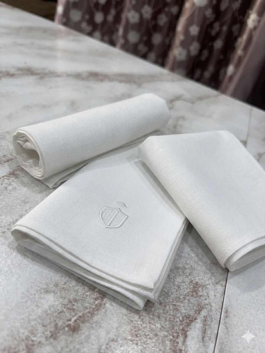 SHAH HANDLOOM JO-HAND12 ["White"] Handkerchief-picture-38