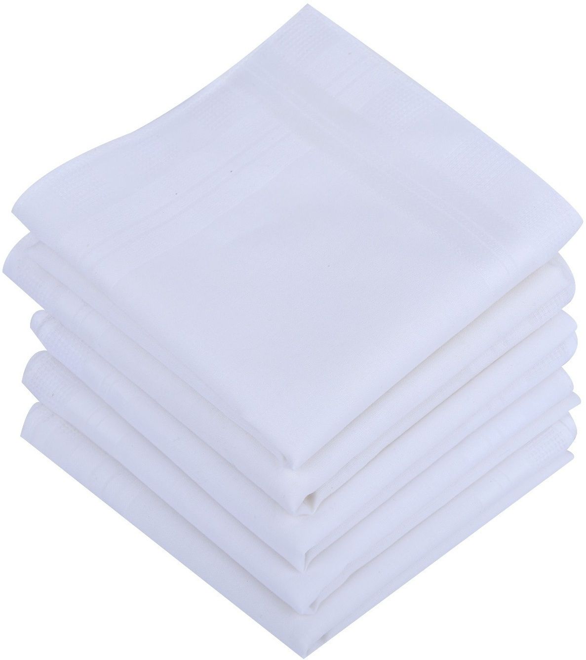 Dollar Cotton Handkerchiefs Hanky for Men ["White"] Handkerchief-image-3