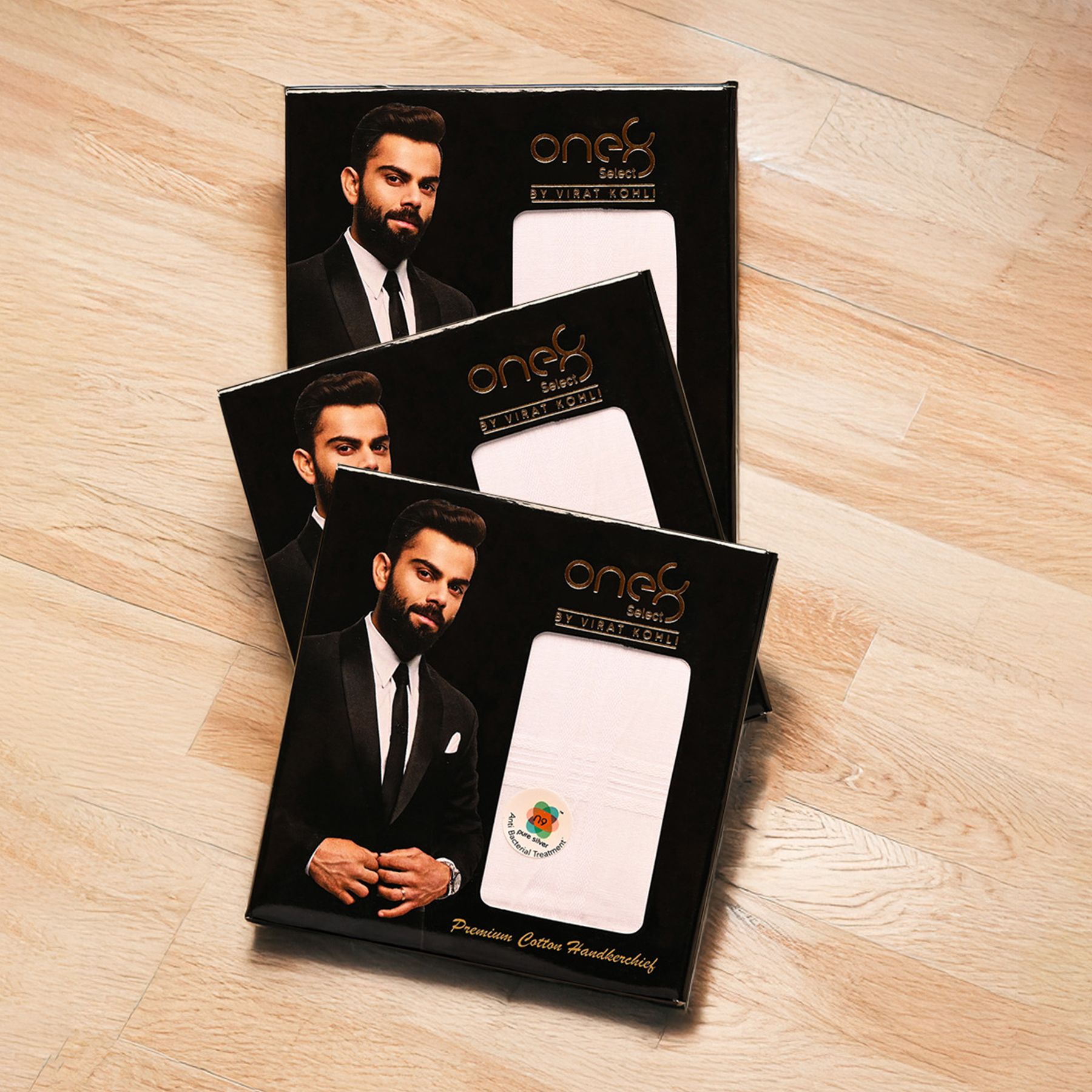 one8 Premium Cotton Handkerchiefs | Anti-Bacterial, Skin-Friendly, Soft & Durable ["White"] Handkerchief-picture-25