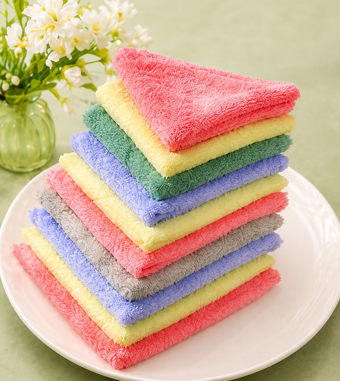 DSS DANIYA STORE 12PLAIN_SOFT_NAPKIN01 ["Multicolor"] Handkerchief-image-44