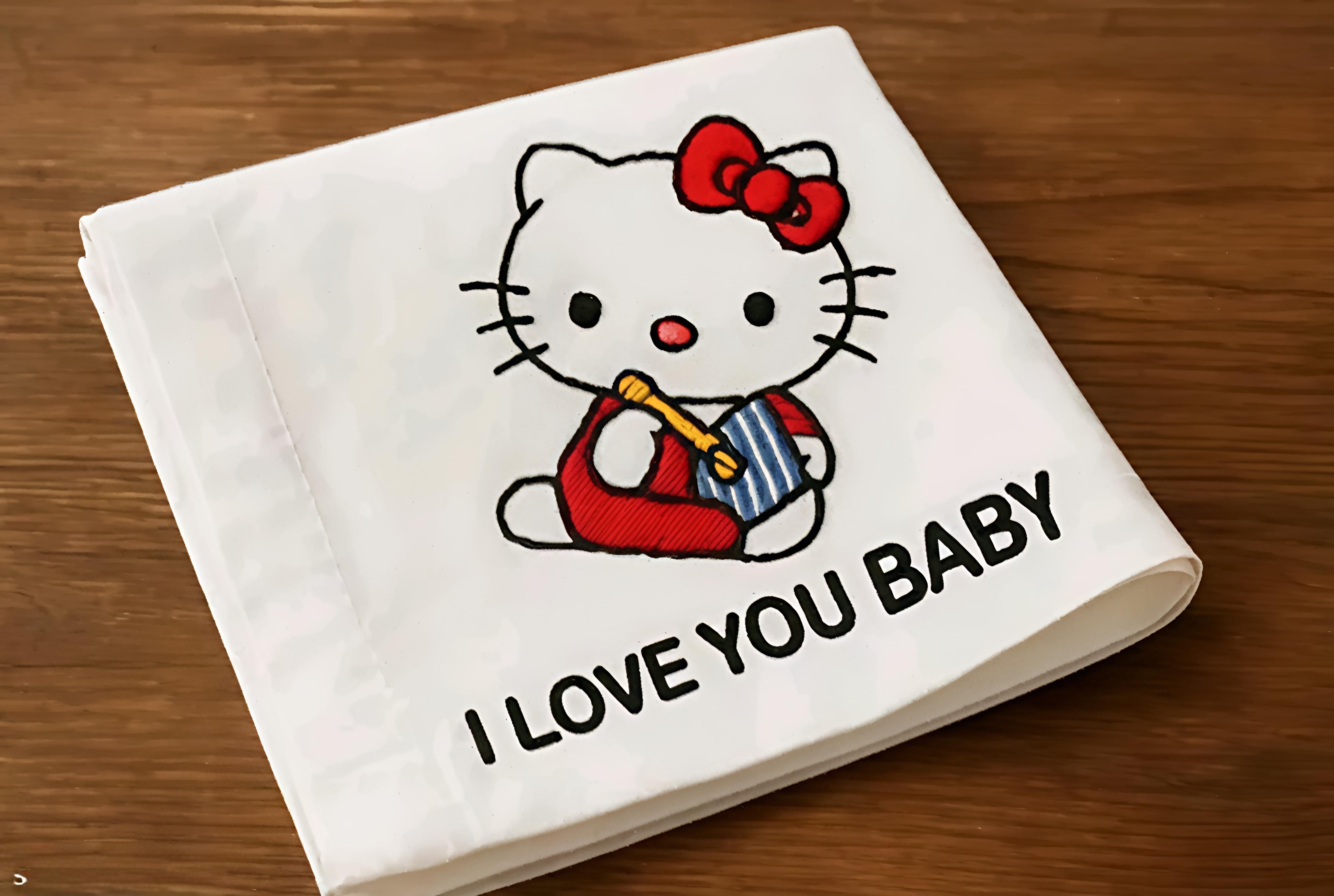 holy haven CUTE KITTY WORLD LOVE PRAPOSEL ["White"] Handkerchief