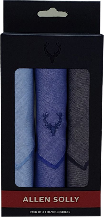 Allen Solly Mens 'DENIM Look’ Cotton ["Multicolor"] Handkerchief