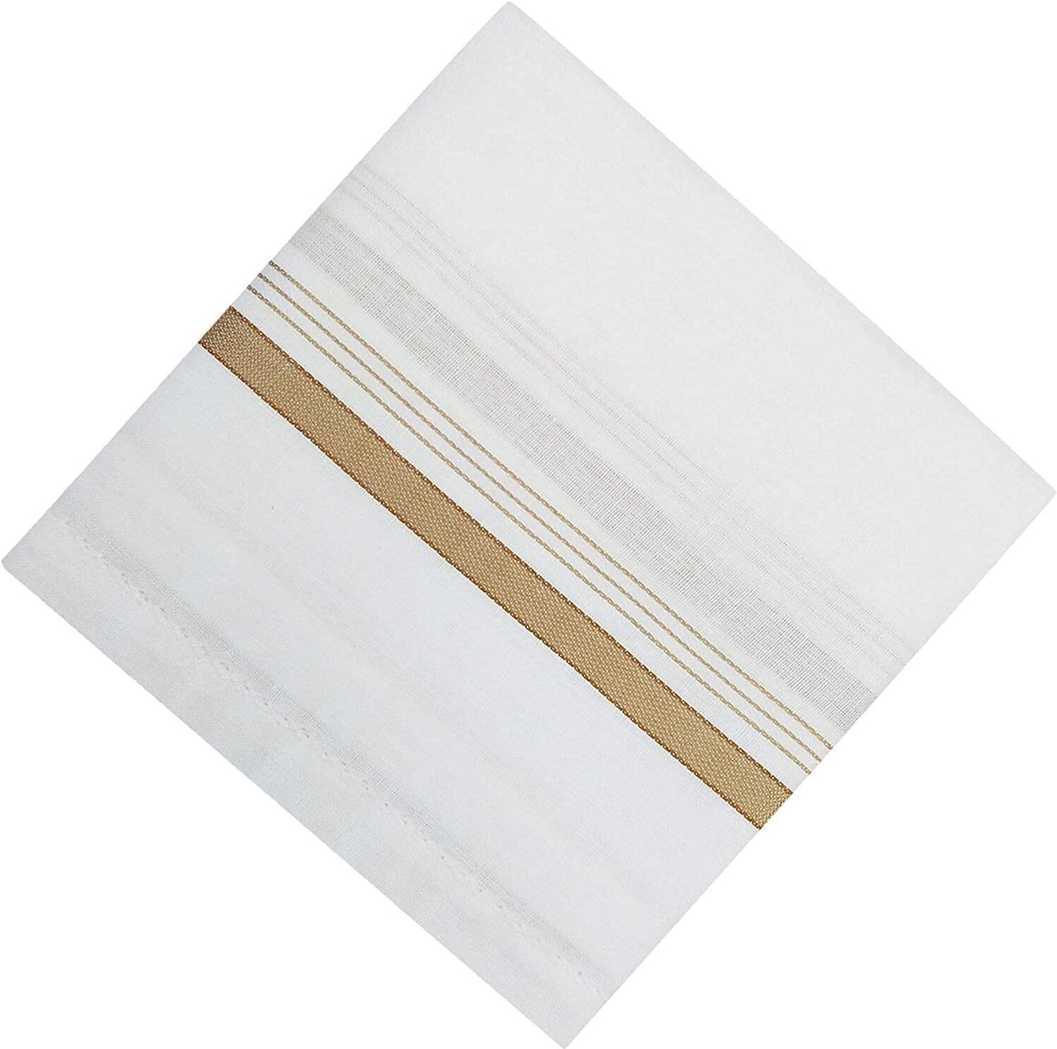 Suprix SHY-Cotton Hanky for Men's Soft Rumal with highly absorbent ["White"] Handkerchief-picture-41