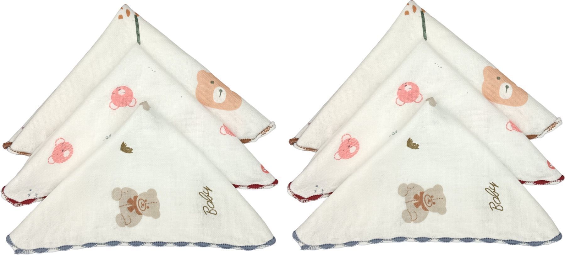 DIVYSIMAR for Women, Girls, Ladies, Kids Towel Soft cute teddy design ["Multicolor"] Handkerchief-picture-30