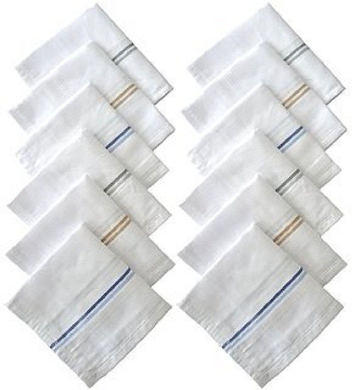 UQCKON HAKCH-12 pic Hanky man white ["White"] Handkerchief-picture-42