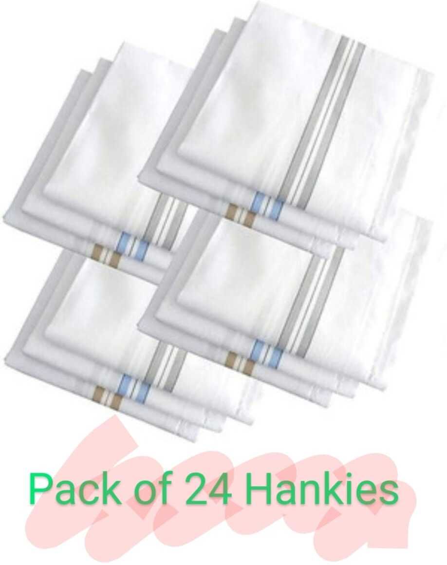 Roop GENTS WHITE HANKY ["White"] Handkerchief-picture-10