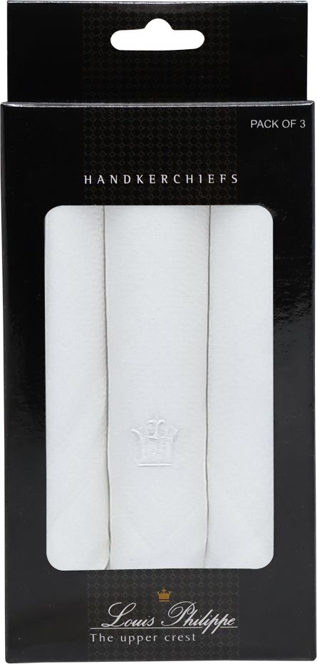 LOUIS PHILIPPE Mens Cotton White ["White"] Handkerchief-picture-38