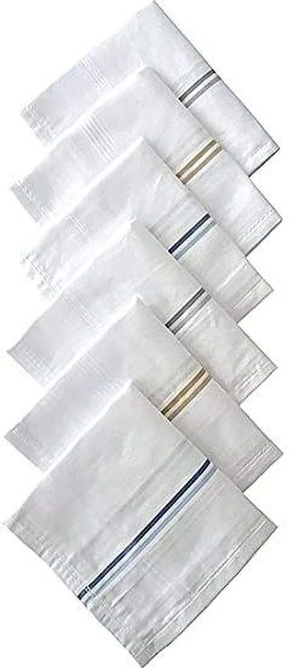 Suprix SHY-Premium White Cotton Handkerchief (XXL) for men . Skin Friendly ["White"] Handkerchief-image-40
