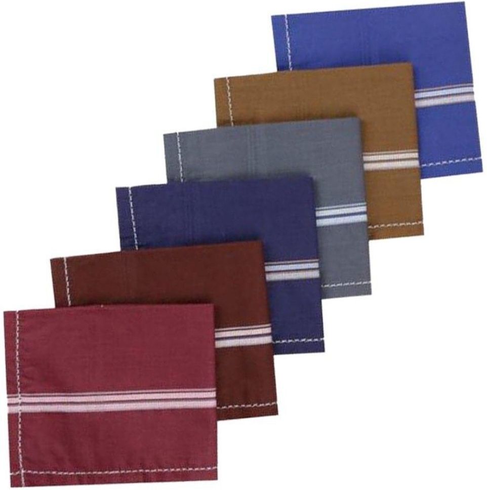 UQCKON HAKCH-Dark Color Raj Handkerchied Pack Of 6 ["Multicolor"] Handkerchief-image-14