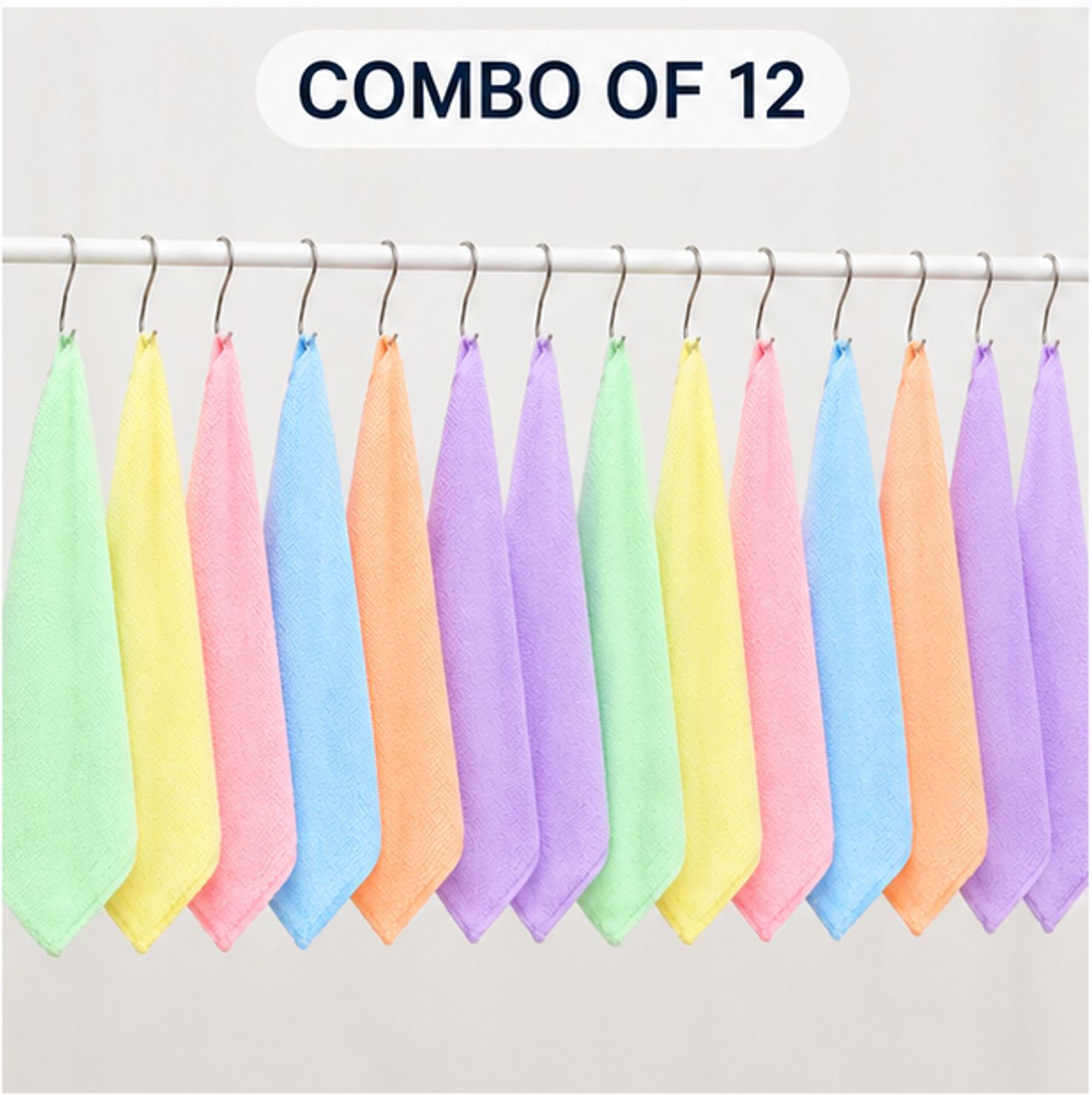 TARA ENTERPRISES Soft Cotton Handkerchief for Women & Kids | Reusable Absorbent Daily Use Hanky ["Multicolor"] Handkerchief-picture-28