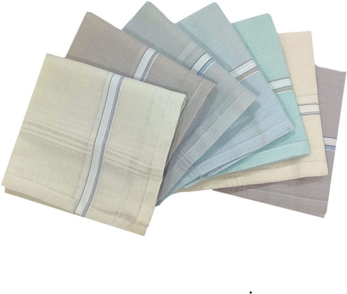 CoreSoft products 100% Cotton Premium Collection Handkerchiefs Hanky For Men - Large Size ["Multicolor"] Handkerchief-picture-46