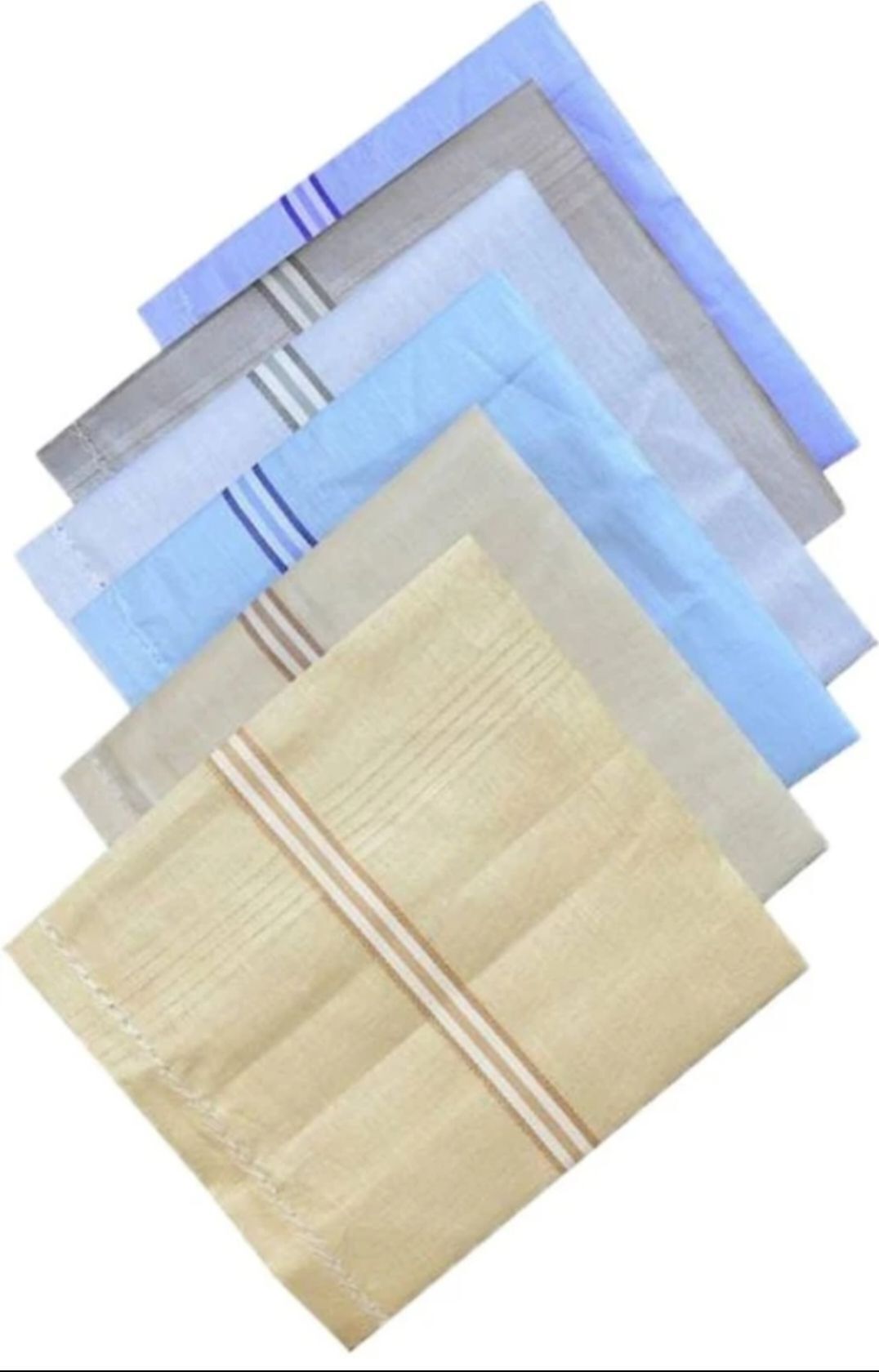 CoreSoft Multi Color Raj Handkerchied Pack Of 6 ["Multicolor"] Handkerchief ["Multicolor"] Handkerchief-picture-45