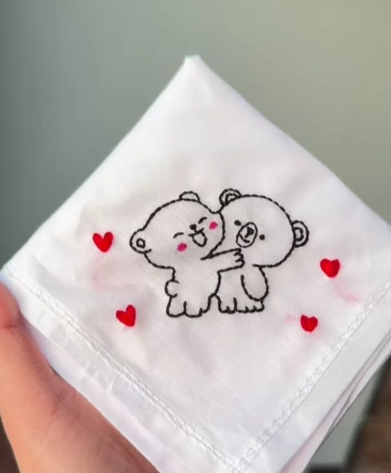KREATO Hanky015 ["White"] Handkerchief-picture-14