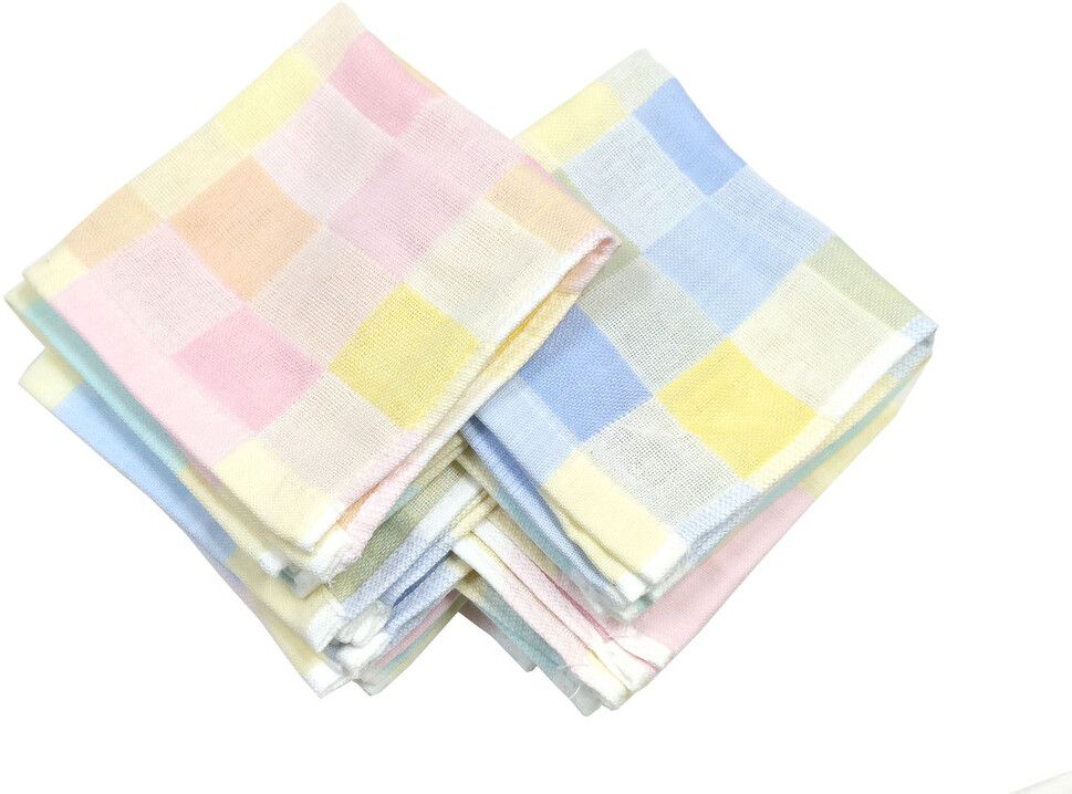 MIKONIKO Women Check Handkerchief - Cotton Hanky (Pack of 6 Pc) ["Multicolor"] Handkerchief-picture-14
