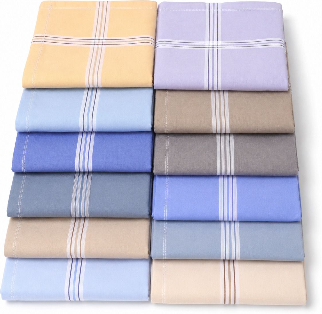 sock and sway Men 42x42 cm Premium Cotton ["Multicolor"] Handkerchief-picture-11