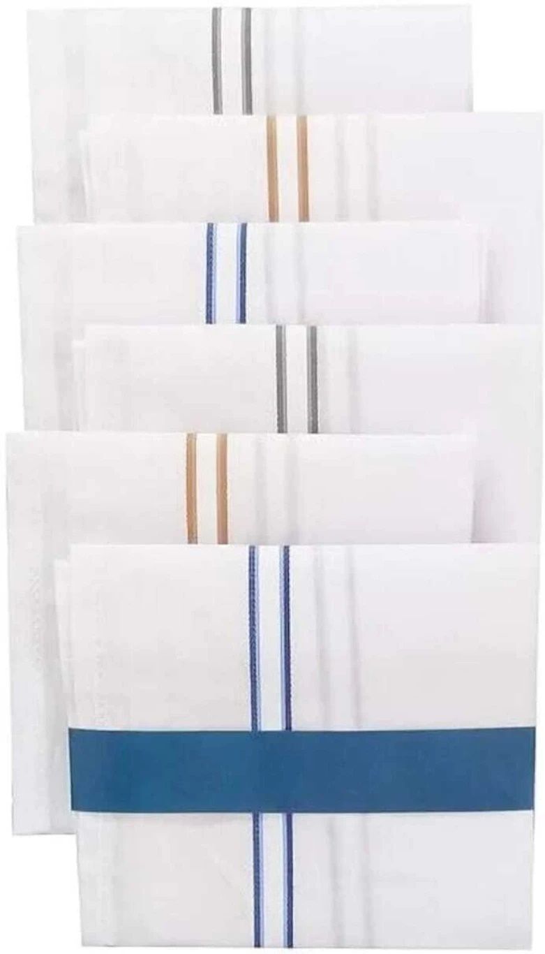 Suprix SHY-Cotton Hankerchief for Men light weight and highly absorbent, Skin Friendly ["White"] Handkerchief-picture-44