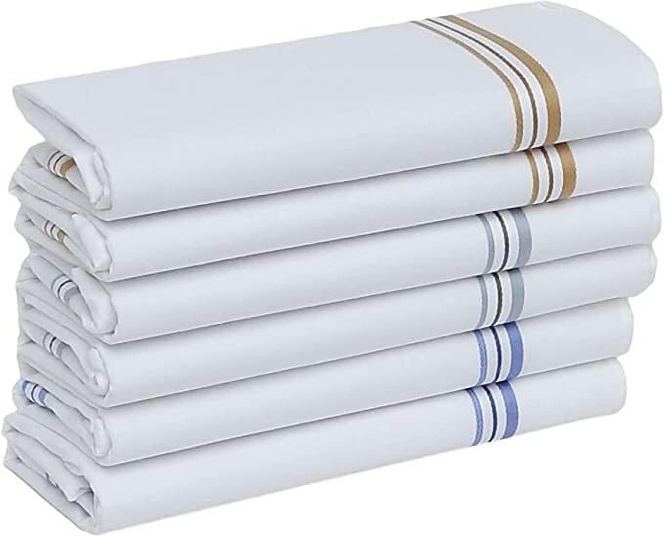 DIVYSIMAR Mans_Whiteline_Hankerchief_6_Pc ["White"] Handkerchief-picture-10