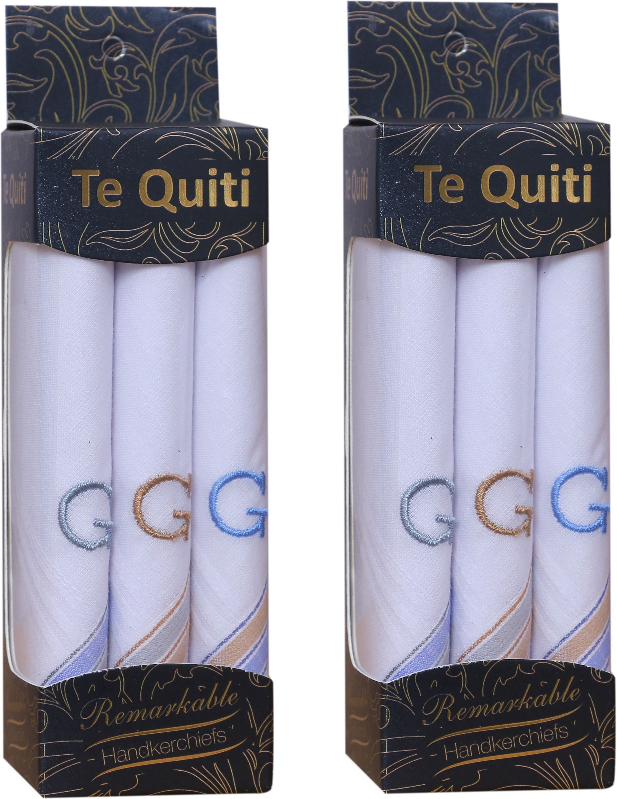 DIVYSIMAR DIVYSIMARhandkerchief for men boys with monogram G pack of 6 ["White","Multicolor"] Handkerchief-picture-20