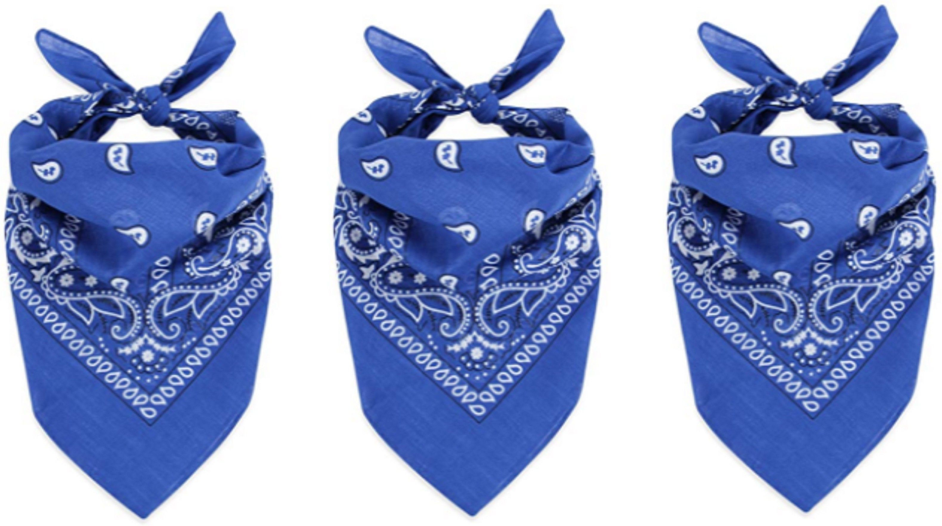 UQCKON HAKCH-3- ROYAL BLUE- Unisex Handkerchief For All Ages ["Royal Blue"] Handkerchief-image-3