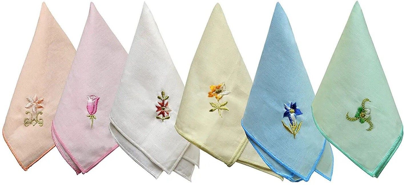 Vantra Cotton For Women And Girls ["Multicolor"] Handkerchief