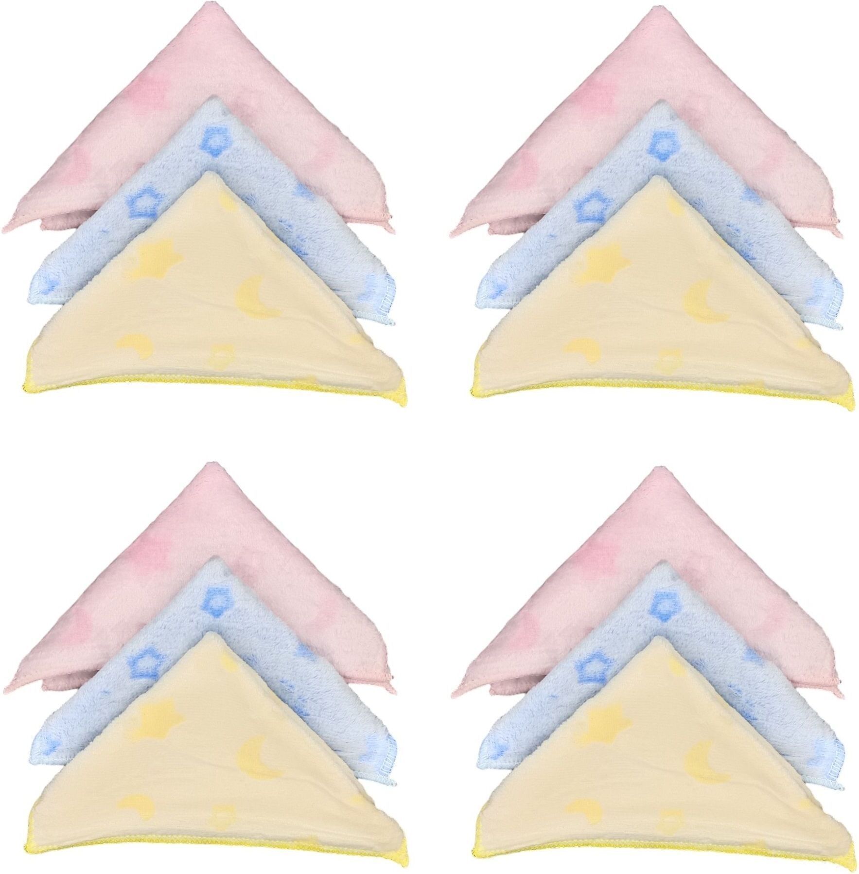DIVYSIMAR for Women, Girls, Ladies, Kids Fur Towel Soft Stars and Moons ["Multicolor","Blue","sky blue","Pink","Yellow"] Handkerchief-image-46
