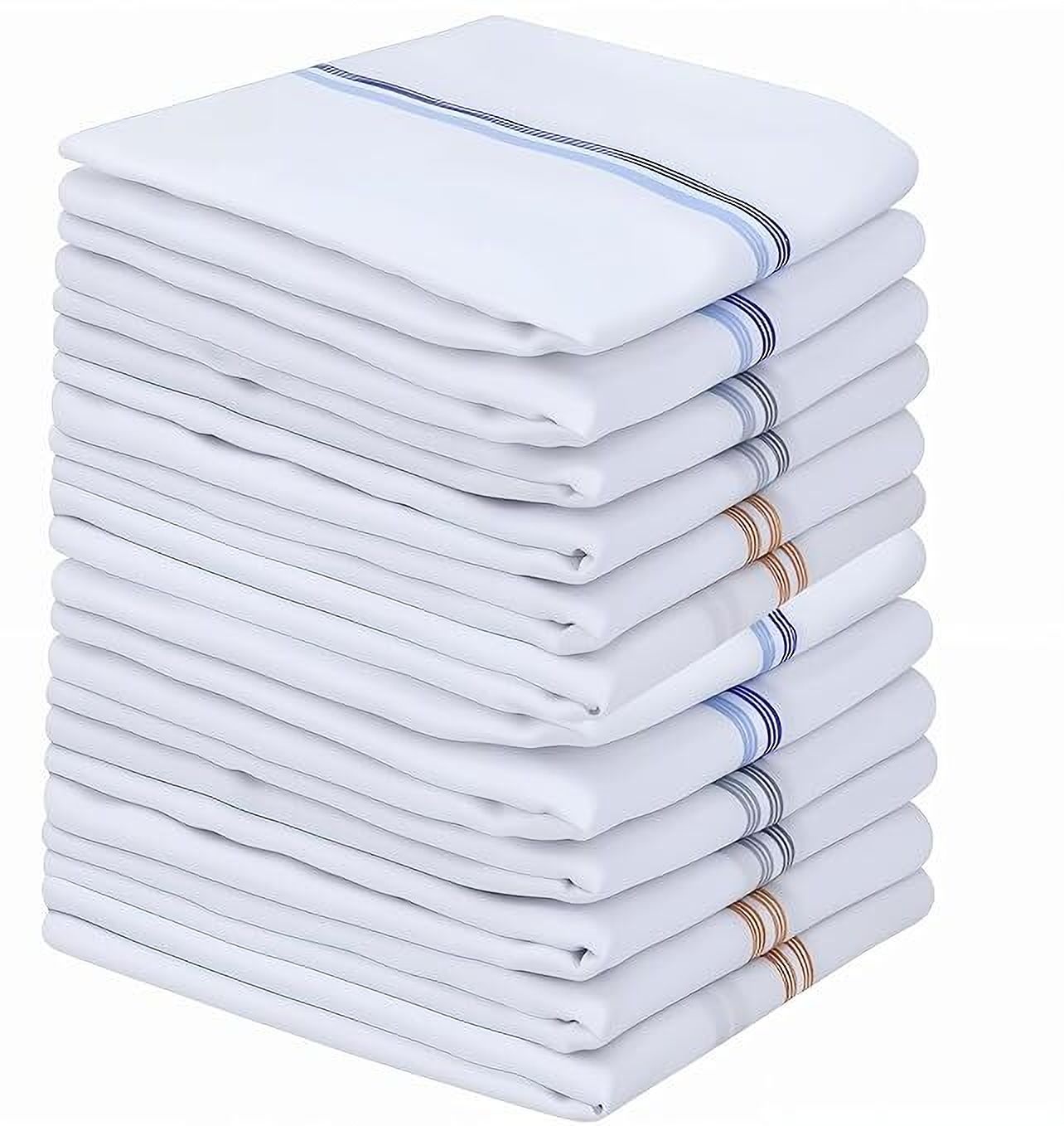 MAHI TRADERS MENS HANDKERCHIEF -04 ["WHITE WITH COLOR LINE"] Handkerchief-picture-23