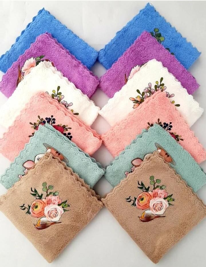Akshita mart Baby Shower Gift: Microfiber Face Towel for kids, Women, and Girls: ["Multicolor"] Handkerchief-image-35