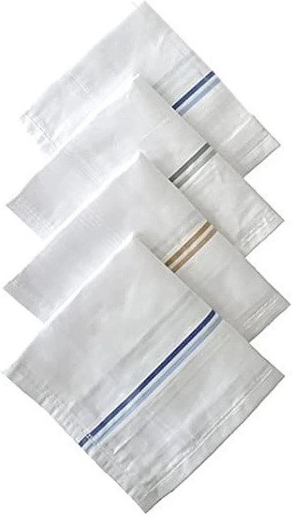 DIVYSIMAR MANS PURE COTTON HANDKERCHIEFS ["White"] Handkerchief-picture-25
