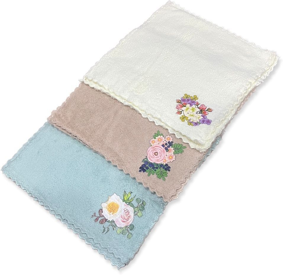 DIVYSIMAR Flower Printed Microfiber Handkerchief for Women ["Multicolor"] Handkerchief-picture-47