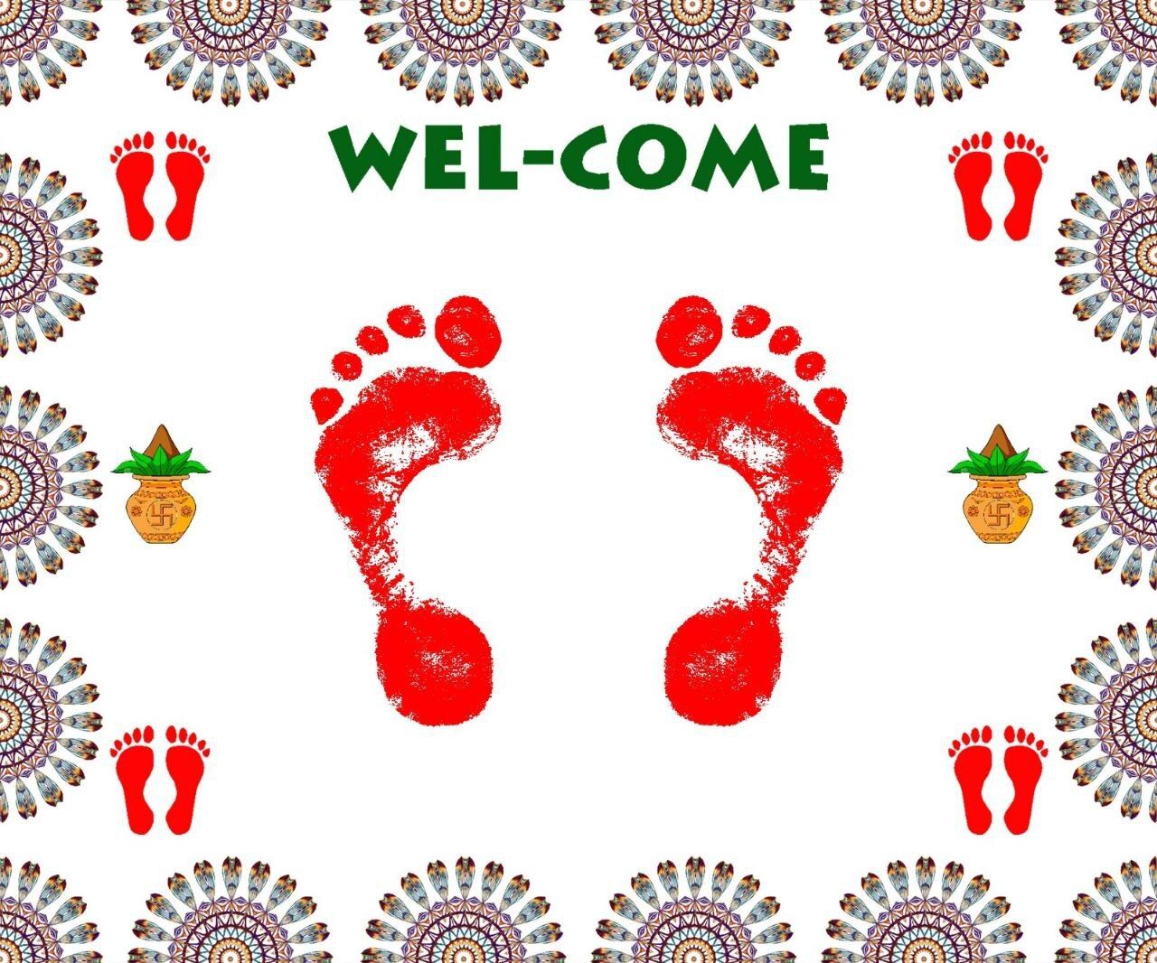 Tirth Bride's and Baby Welcome Wedding KANKU PAGLA ["MULTICOLORS"] Handkerchief ["MULTICOLORS"] Handkerchief-image-23