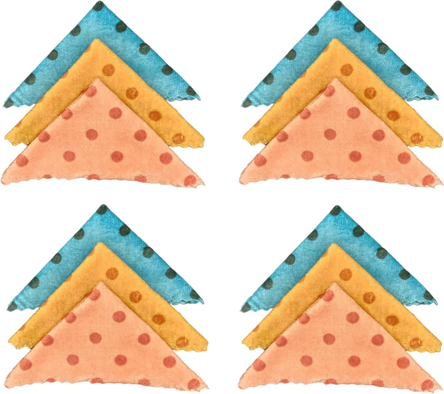 DIVYSIMAR for Women, Girls, Ladies, Kids Towel Soft dots design multicolor ["Multicolor","Blue","Pink","Yellow"] Handkerchief-image-45