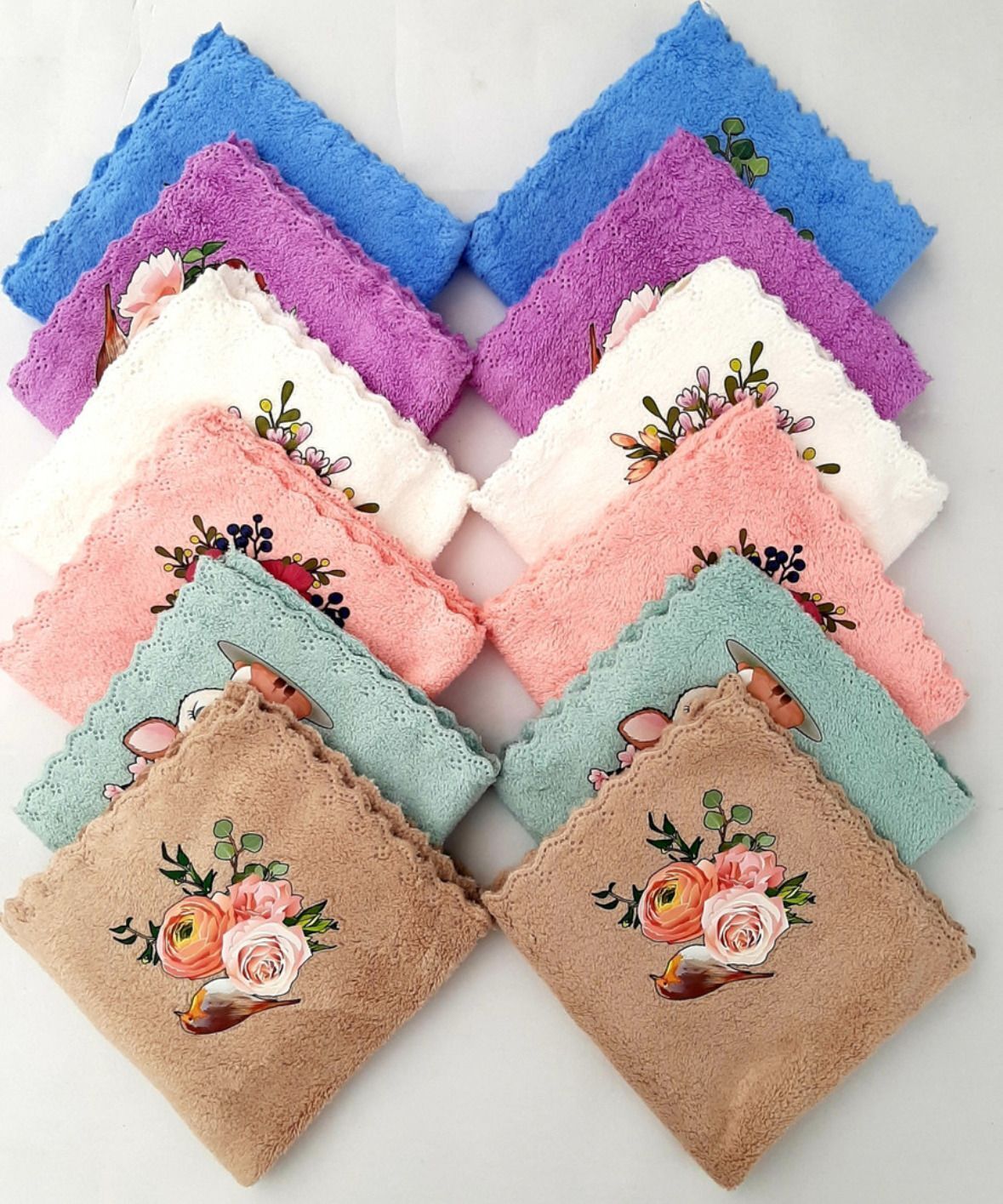 DIVYSIMAR FlowerPrintedHandkerchief ["Multicolor"] Handkerchief-picture-33