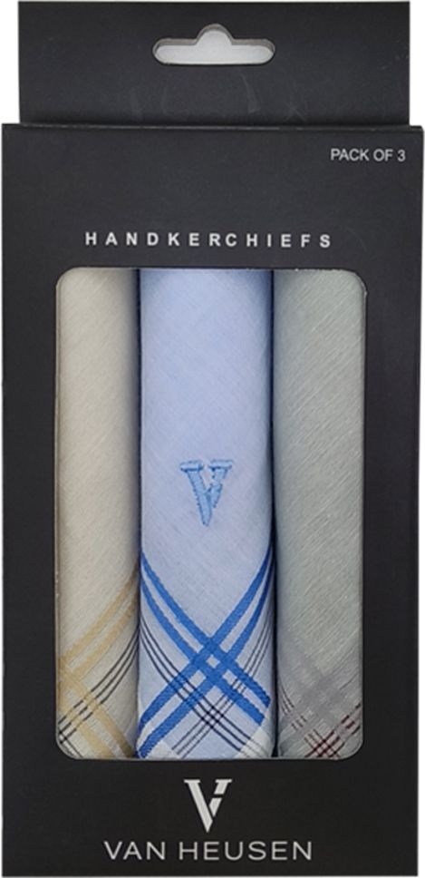 VAN HEUSEN Cotton Pastel ["Beige, Blue, Grey"] Handkerchief-picture-15