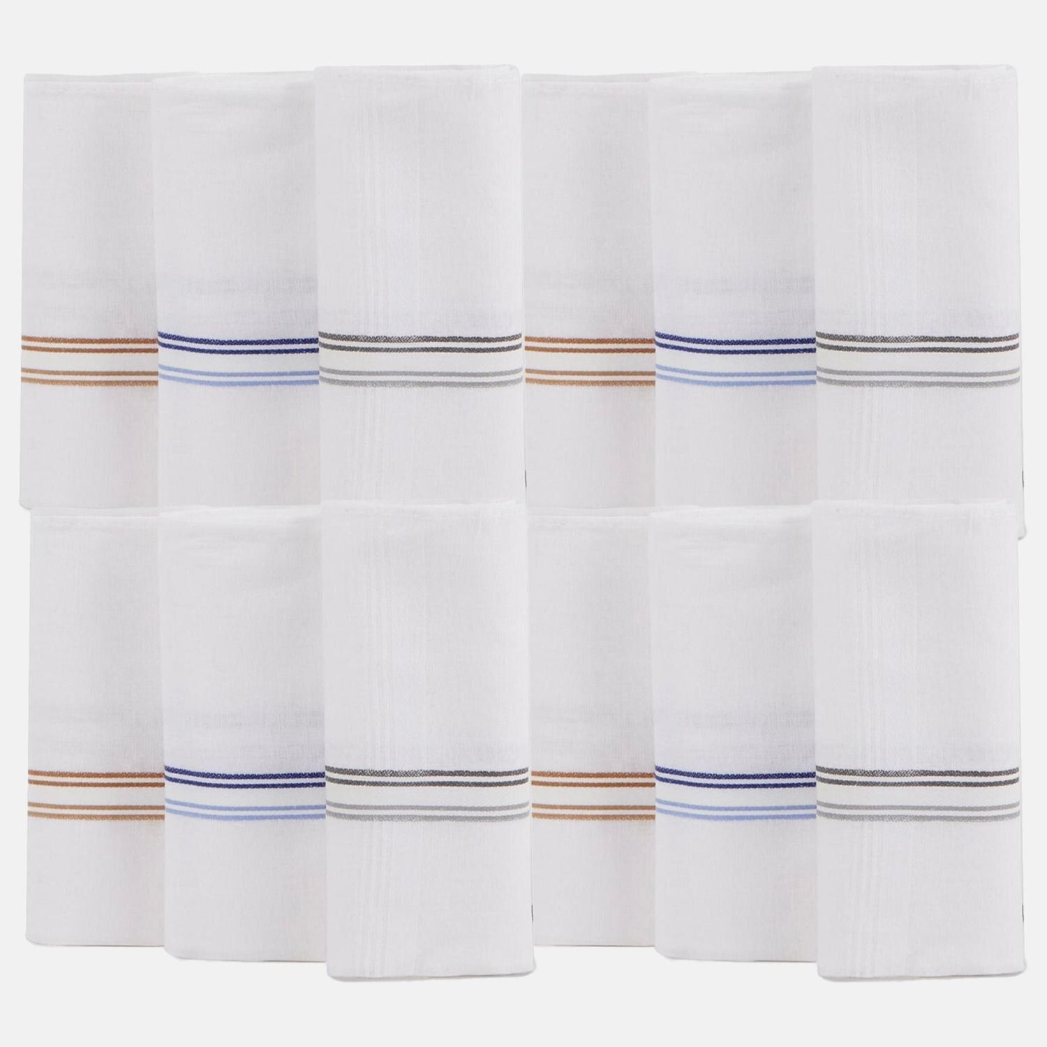 Texco India Cotton Men White Checks Casual Style Handkerchief ["White"] Handkerchief-image-20