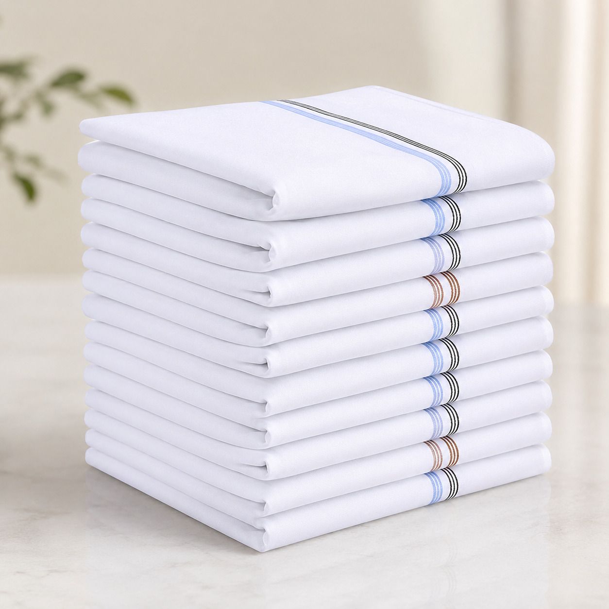 SHIFTER White Rumal Handkerchief Hanky For Men Women General Use Office ["Multicolor"] Handkerchief-picture-17