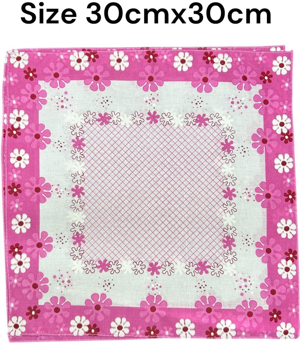 Gold Coin Stylo Pack of 12 Women's 100% Cotton ["Multicolor"] Handkerchief ["Multicolor"] Handkerchief-picture-26