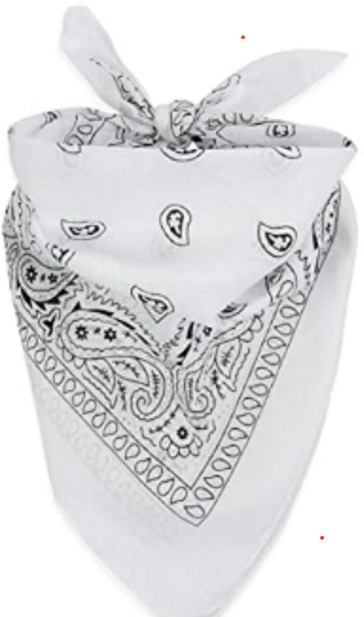 CoreSoft WHITE- Unisex Bandana For All Ages ["White"] Handkerchief-image-36