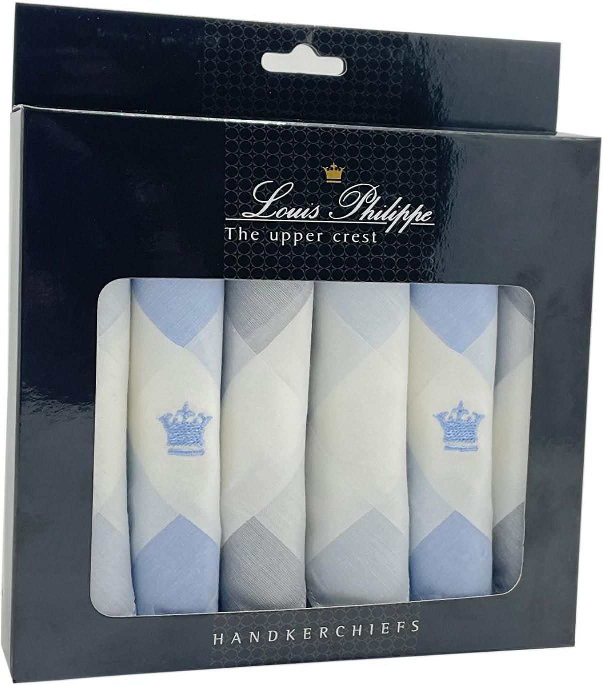 LOUIS PHILIPPE Men's Cotton ["Grey, Blue"] Handkerchief-picture-14