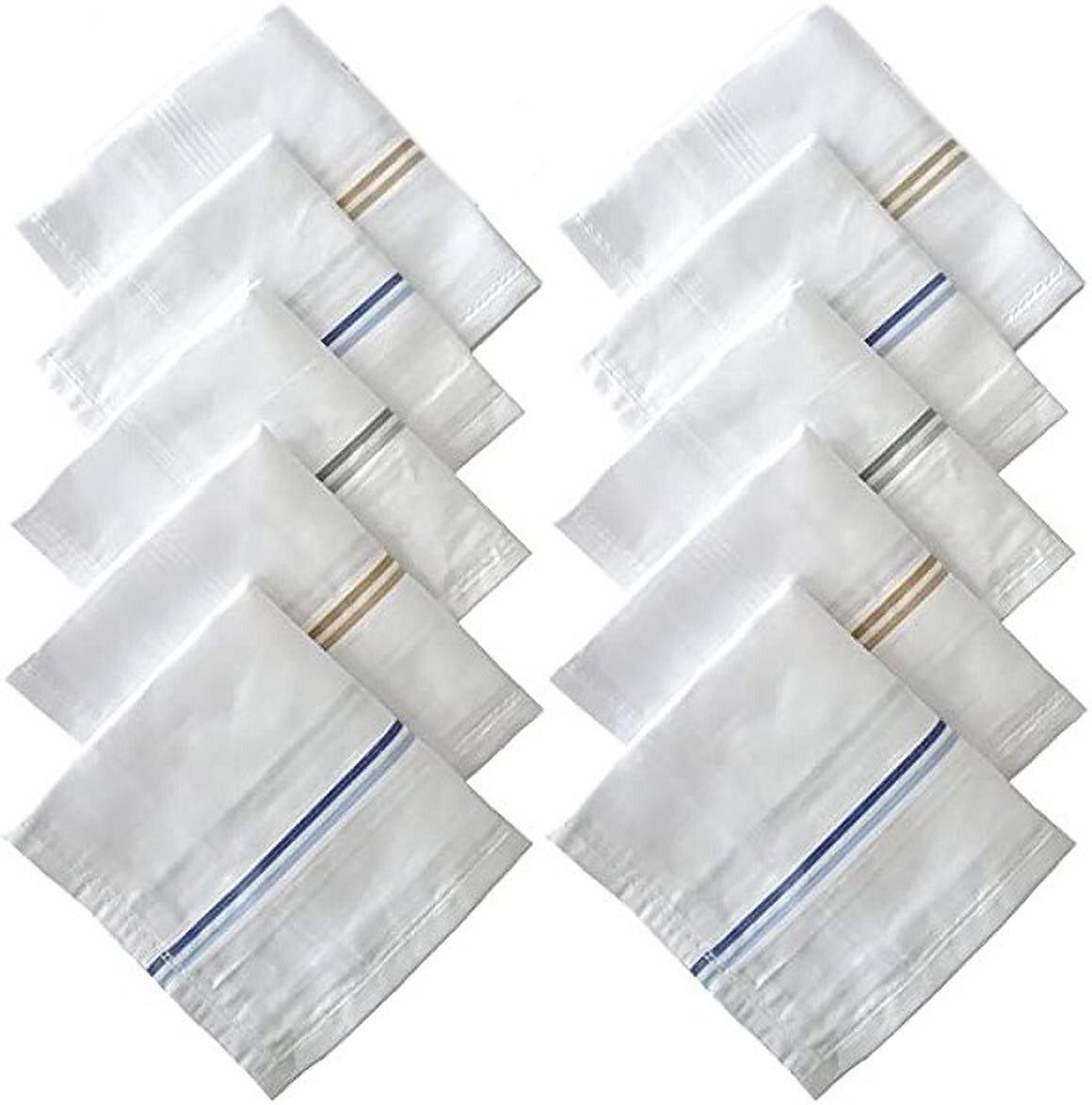 DIVYSIMAR MANS PURE COTTON HANDKERCHIEFS ["White"] Handkerchief-picture-22