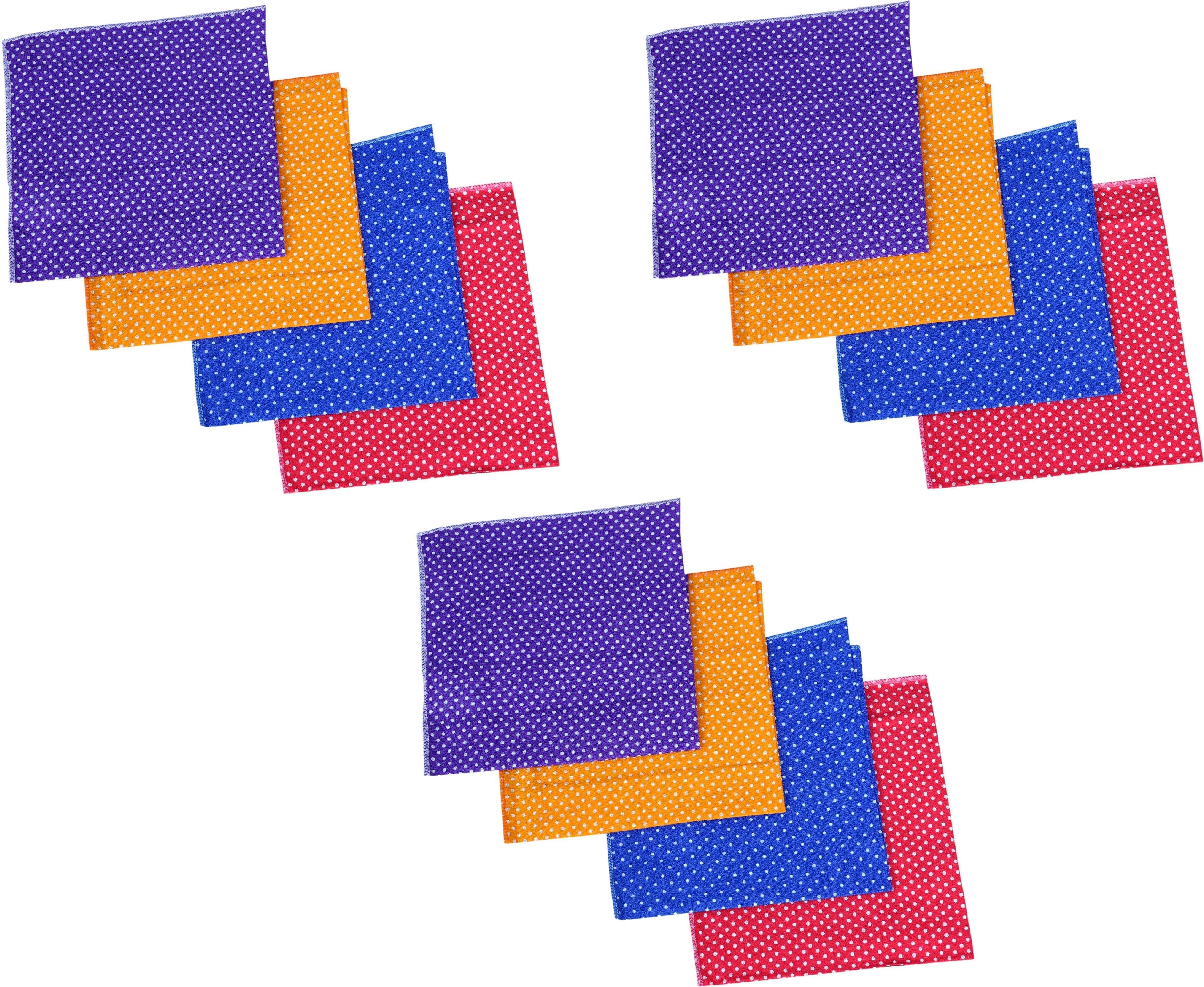 DIVYSIMAR premium cotton colorful choti color bindi prints women/girls s (Pack of 12) ["Multicolor"] Handkerchief-picture-31