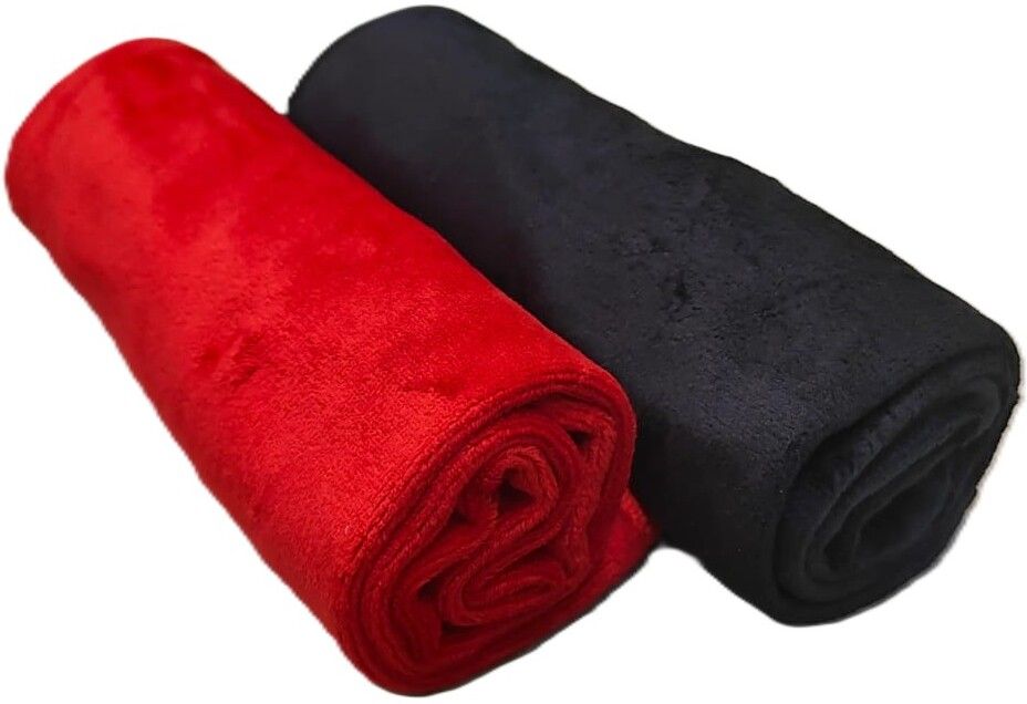 ZEDFIBER 2/HAND TOWEL/Face towel/Plain Hanky /420 GSM Handkerchief, RUMAL, NAPKIN 40X60CM ["Red","Black"] Handkerchief-picture-52