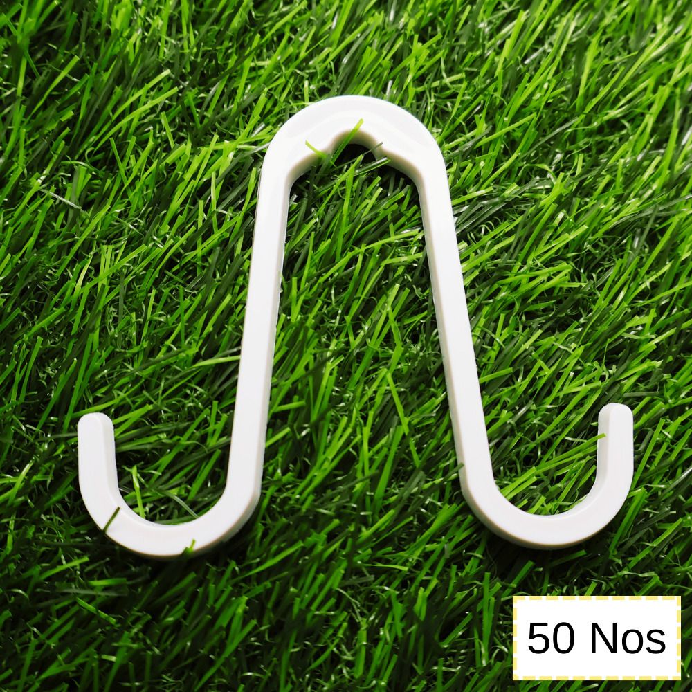 U SHAPE CHAPPAL HANGER for Footwear Show room Plastic Belt Pack of 50 Hangers For Belt-image-49