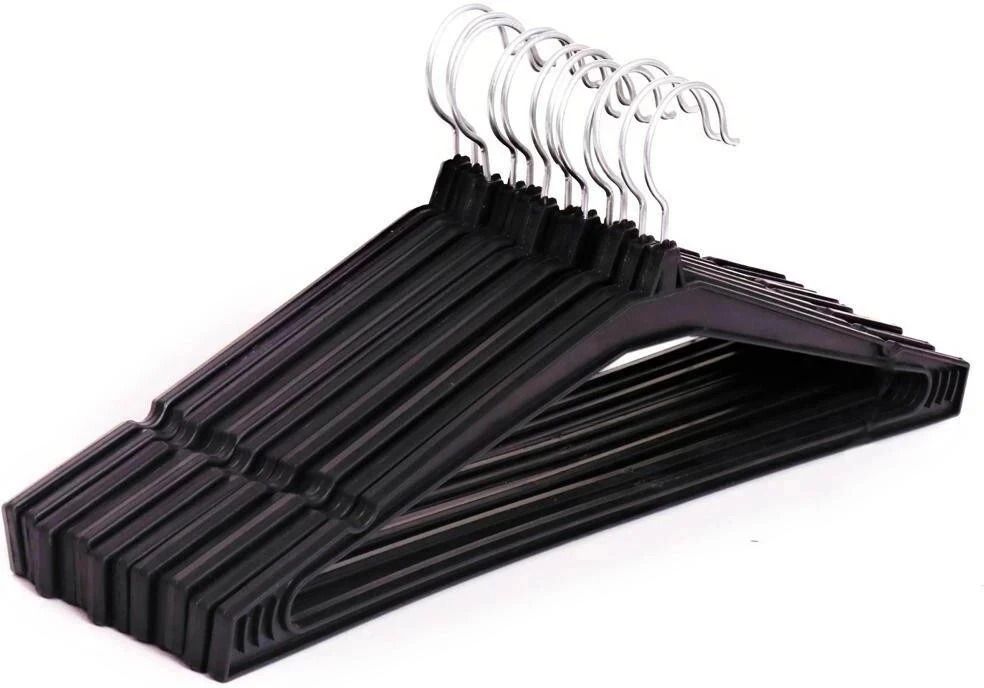 (Heavy) 360 degree Rotating Hook Plastic Shirt Pack of 12 Hangers For Shirt